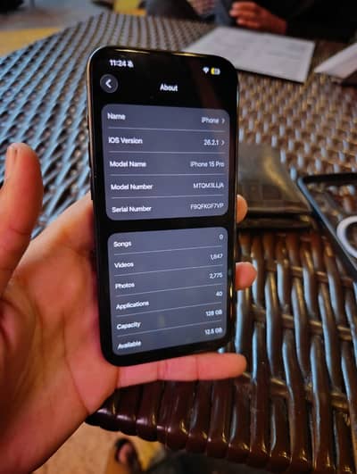 iphone 15 pro  jv 128gb