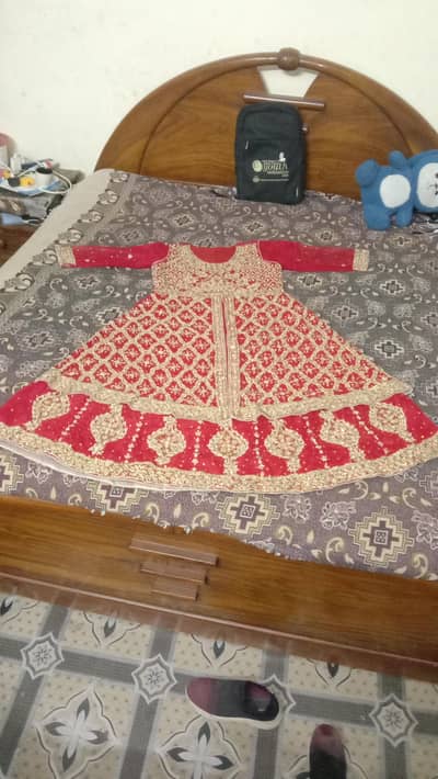 Bridle dress red maxi