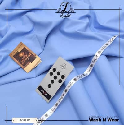 man's Unstitched wash and wear plain suit