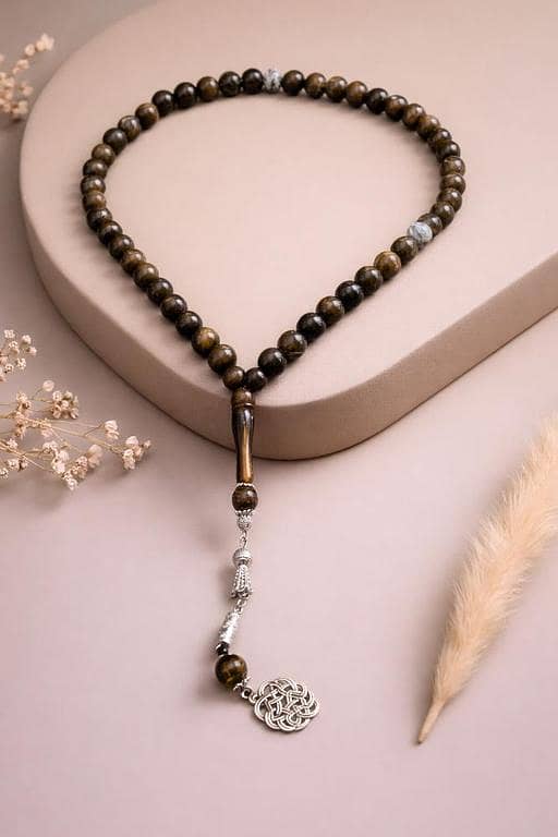 Handcrafted Tasbih (Prayer Beads) Bead Count: 33 Beads