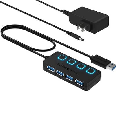 Sabrent USB 3.0 4 Ports hub . (Whatsapp 0333 6233364