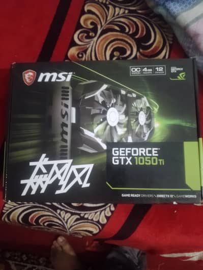 gtx 1050 ti 4gb OC  with box