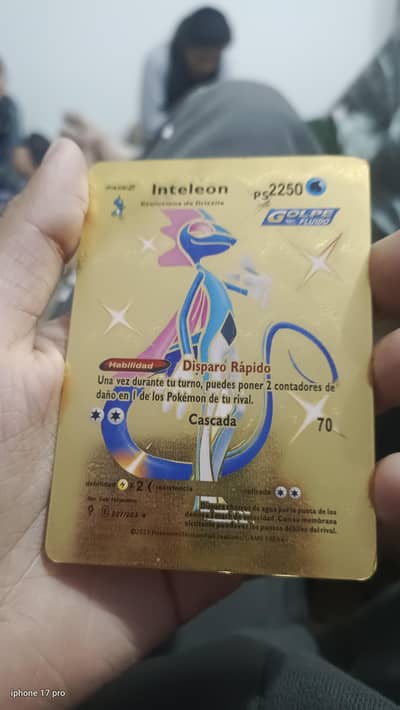 Pokemon cards inteleon pase2  cascada golden edition