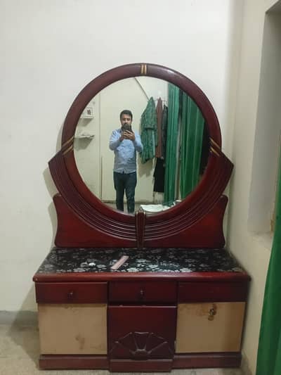 Old Black Wood Bed Set