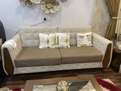 The sofa set is new condition 10/10