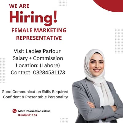 female jobs for ladies parlor marketing