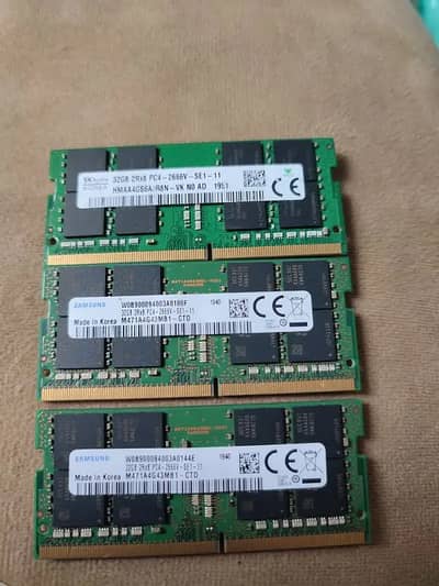 Samsung 32GB DDR4 2666MHz RAM (100% Working)