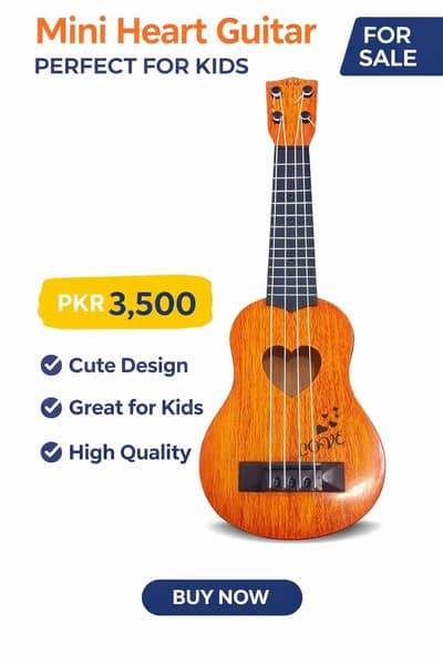 Mini Heart Guitar for sale