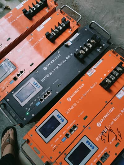 Sacred sun 48v 100 Ampare Lithium battery  with cheking warrenty