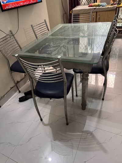 table with six chairs