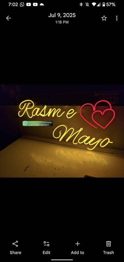 Neon Lights/Neon Sign/light sign/Acrylic sign/  sign board