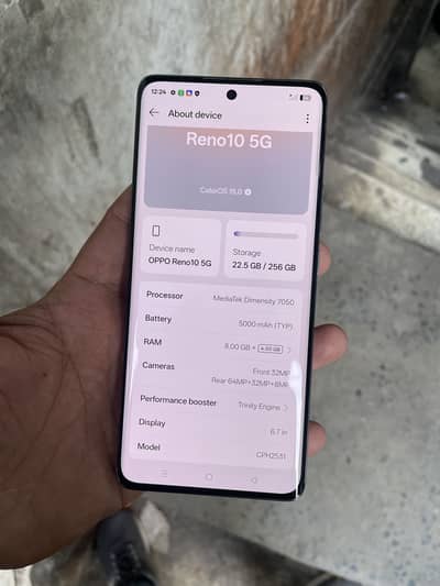 OPPO Reno 10 5g 8+8 256 non pta