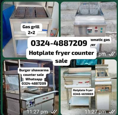 chips burger shawarma hotplate fryer juice food counter 03244887209