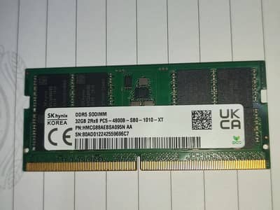 DDR5 32GB PC5 (Laptop Ram) 100% Performance