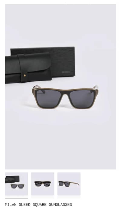 Milan Sleek Square Sunglasses