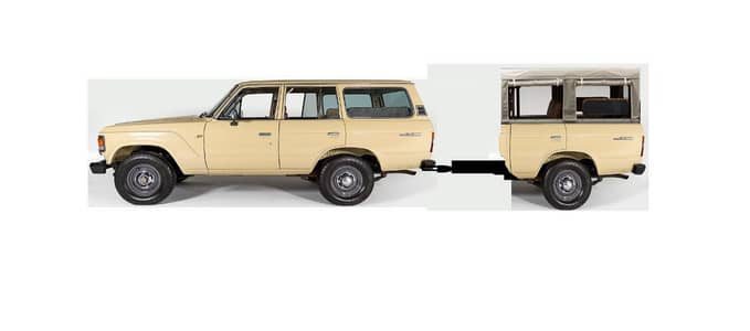 Toyota Land Cruiser/Nissan/Mitsubishi/Keep trailer/Trolley
