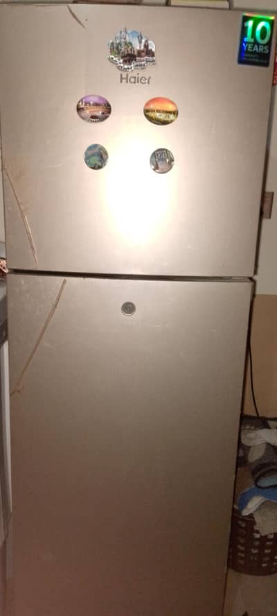 Haier double door fridge - excellent condition -10 year warranty model