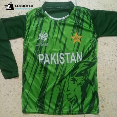 T20 Worldcup 2026 Pakistan Cricket Team Full Sleeves T Shirt for Men
