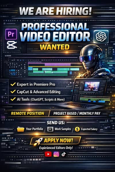 urgent need a video editor