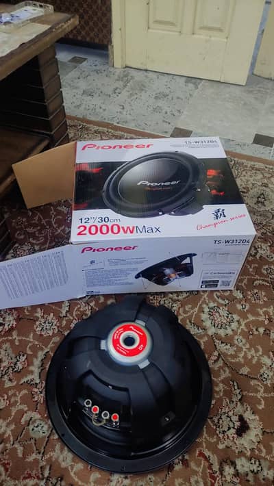 Pioneer Subwoofer And Oriontech Amplifier