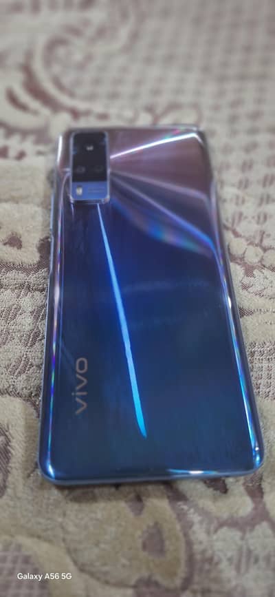 vivo y51s mobile for sale same new condition scretchless daba charger