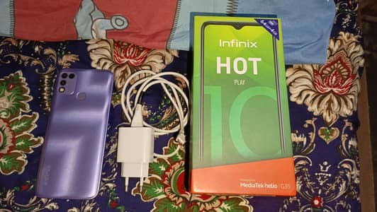 Infinix Hot 10 Play – 4GB/64GB, with complete Box