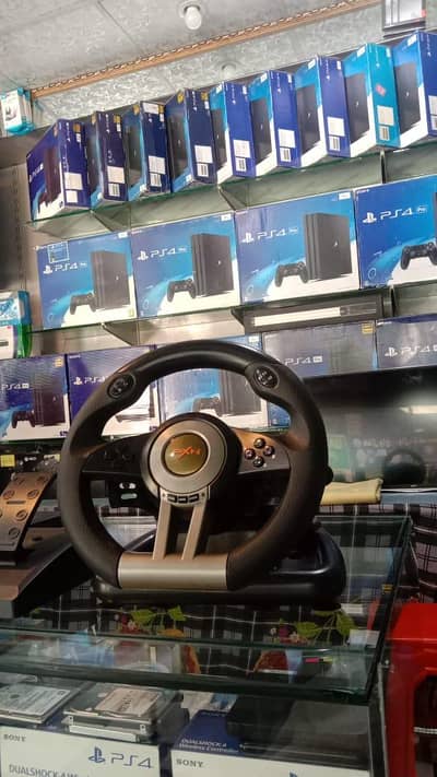 steering wheel  game with padel