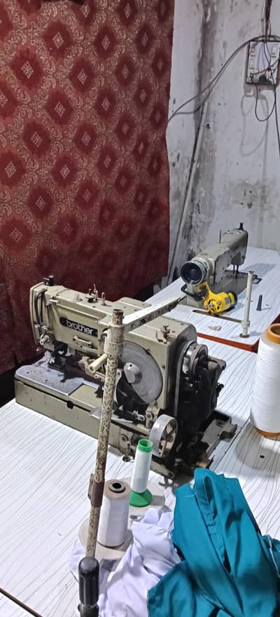 Kaaj & over lock & Pico 3 Machine. Mukamil setup Sale Chaalo Halat wor