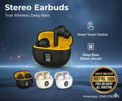 Airpods Pro Stereo Earbuds - Deep Bass & Smart Touch
