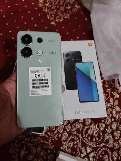 redmi note 13 256gb 8+8 ram 10by10 full new  urgent sale