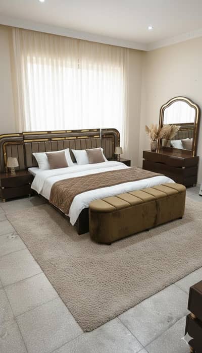 Higher Quality Design Bed Set / King Size Poshish Double Bed set