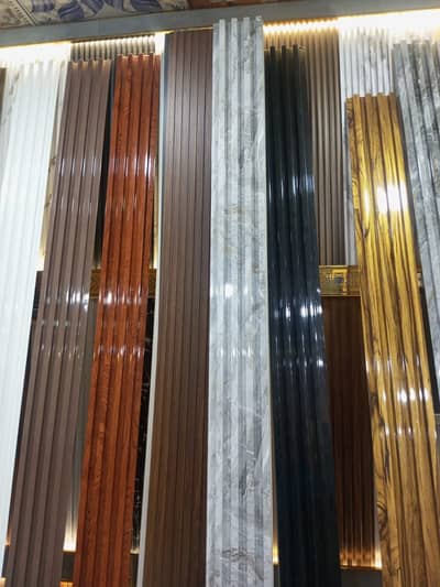 Wpc fluted panel-Pvc Wallpaper-Pvc fancy ceiling-Pvc wallpanel-grass