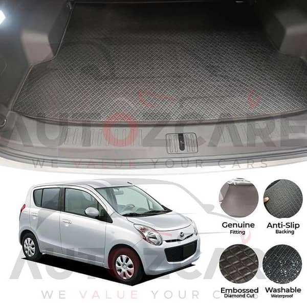Mazda Carol China Rexine Custom-Size Trunk Mat - Model 2010-2014