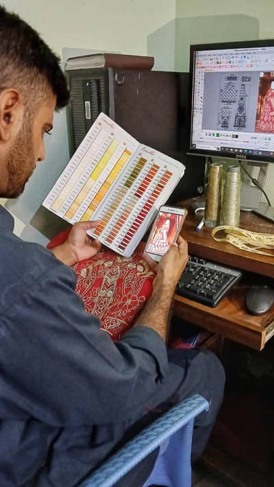 ZA BRIDE  STUDIO — (کراچی) (کمپیوٹرائزڈ ایمبریڈری سروس)