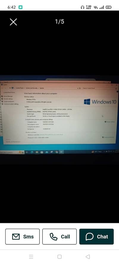 Dell laptop latitude E5450 i5 5 generation
