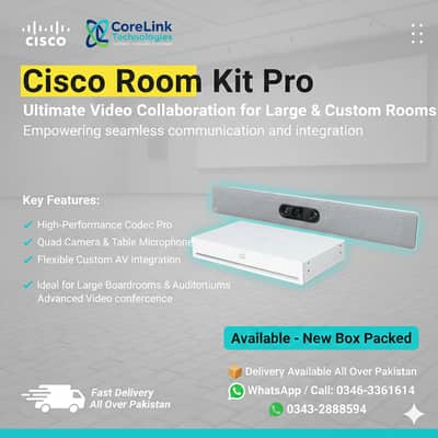 Cisco Room Kit Pro | CS-KITPRO-K9 | Complete Video Conferencing