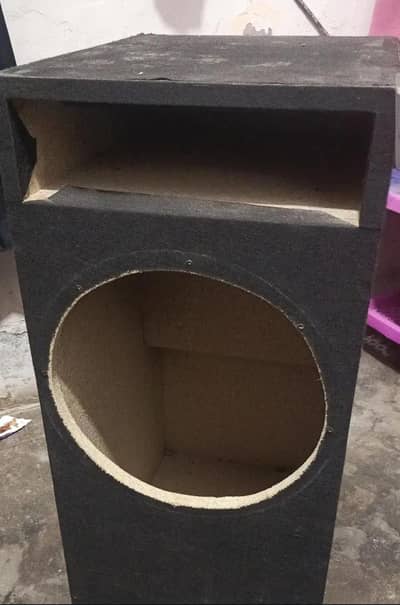 car base tube subwoofer wooden box