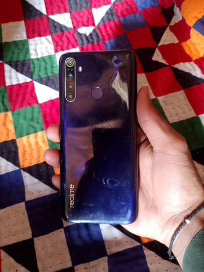 realme 5 for sale 4 64 GB charger he box nai he exchange possible