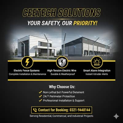 fence, Wire, Electric fence, home security,in lahore