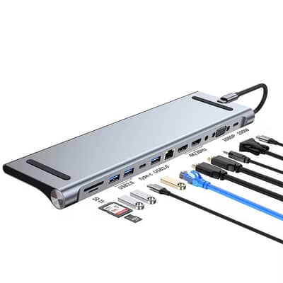 12-in-1 USB C Hub Docking Station