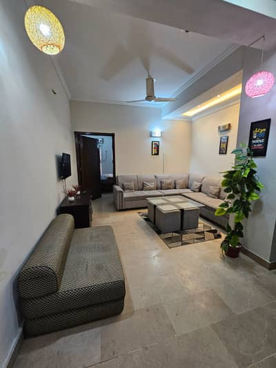 E-11/2 1BHK luxury furnished flat available for rent in e11 Islamabad