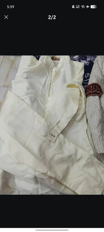 grom shervani hand made moti work