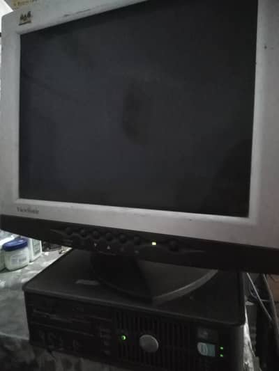 Old Monitor and CPU Pentium 4 for sale
