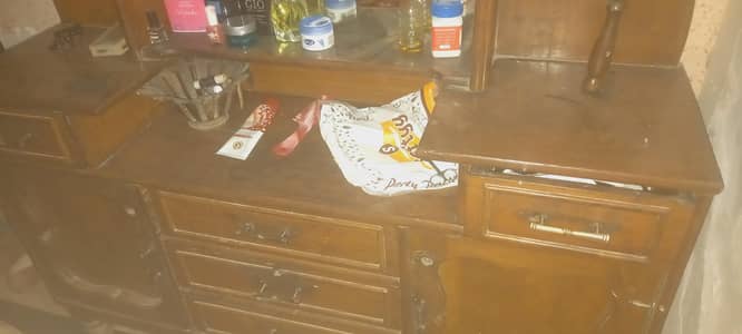 used bed and dressing table with mattress  good condition