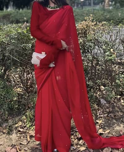 Red saree