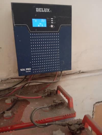 Deluxe Solar Pro 2400w Inverter + 2 Osaka Battery  HP 230 23 plates