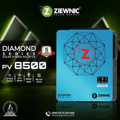 Ziewnic Diamond Series PV 8500 Solar Hybrid Inverter – 8.5kW