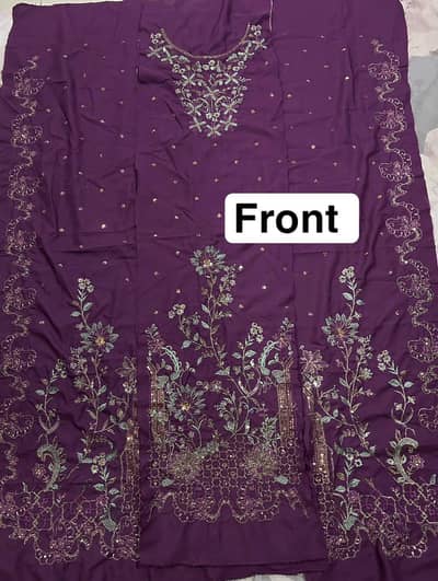 Deep Purple Unstitched Suit – Asim Jofa – Original – 8,000 PKR