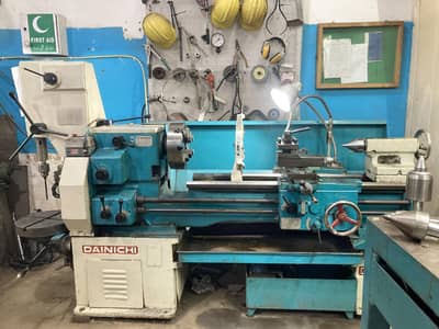 Dainchi Japan Lathe with Attached Drill Machine