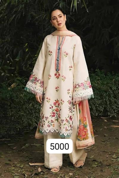 Embroidered Printed Lawn 3 Piece Suit | Elegant Summer Collection